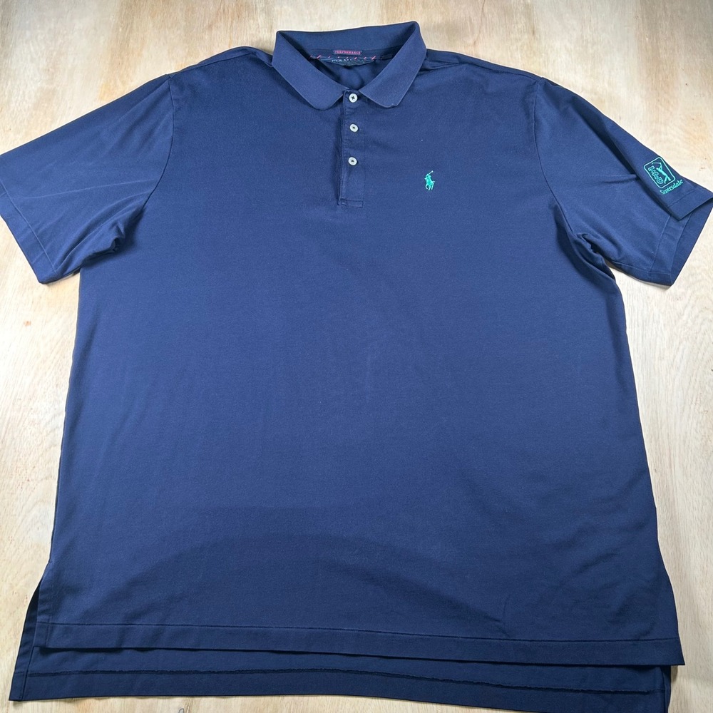 Polo Golf Ralph Lauren TPC Scottsdale Performance Polo Shirt Navy Mens XL